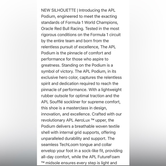 APL Oracle x Red Bull Racing Collab Podium Sneakers Stone Baroque grey brown 8 - Picture 4 of 9